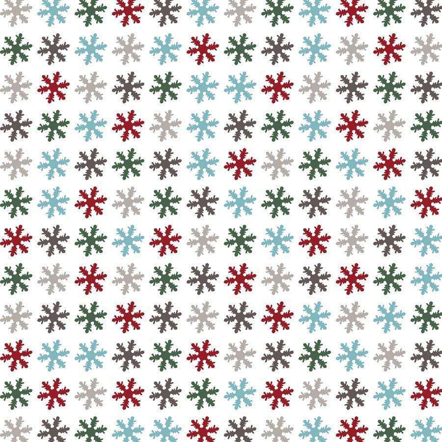 Seasonal snowflake pattern in multiple colors