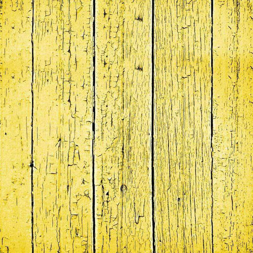 Weathered yellow painted wooden texture