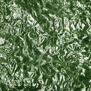 Crinkled foil texture in green tones