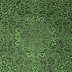 Crafter's Vinyl Supply Cut Vinyl ORAJET 3651 / 12" x 12" Yellow Green Old Ceiling - Pattern Vinyl and HTV by Crafters Vinyl Supply