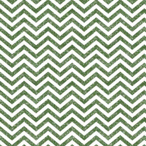 Green and white distressed chevron pattern