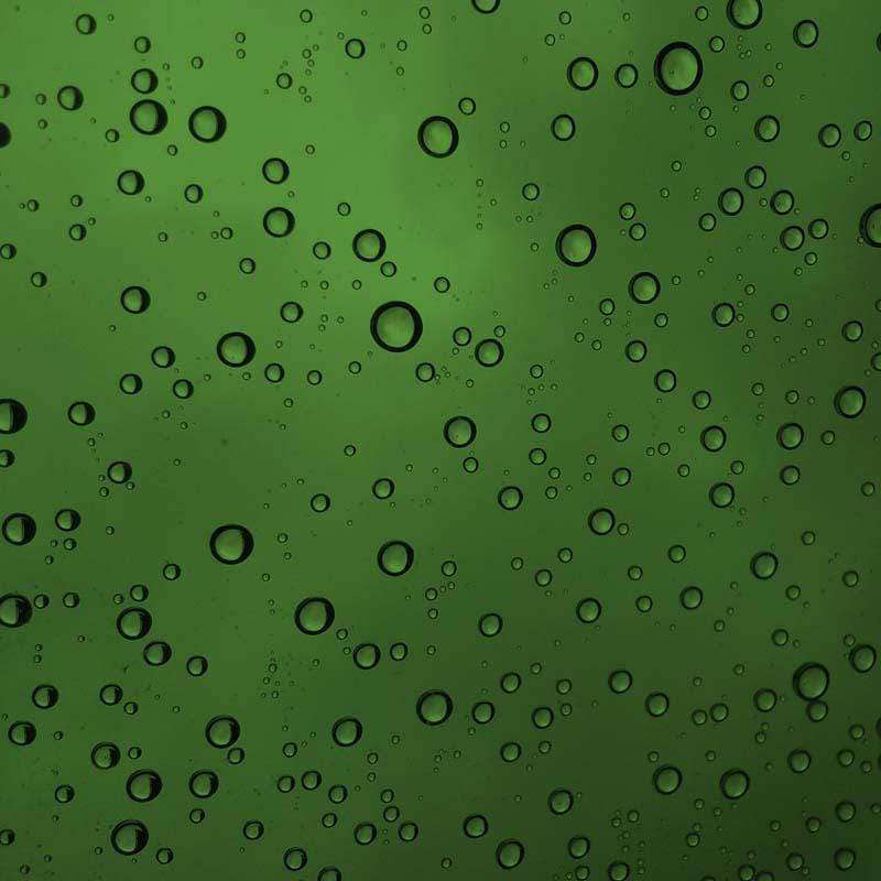 Green water droplets pattern