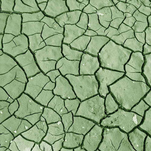 Cracked green surface resembling dry earth