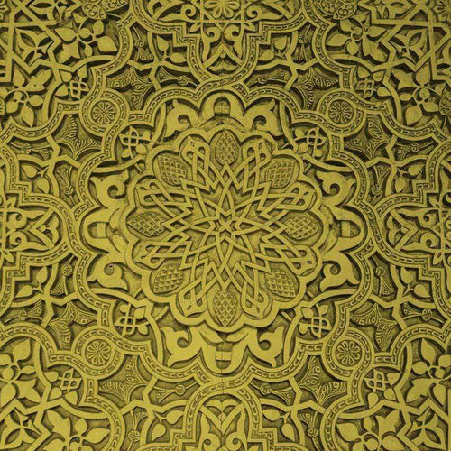 Ornate golden mandala pattern with intricate details