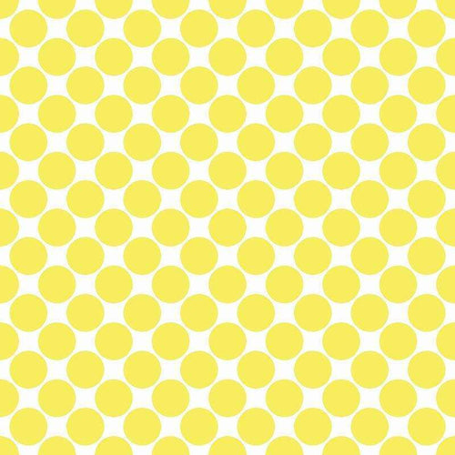 Seamless yellow polka dot pattern on a light background