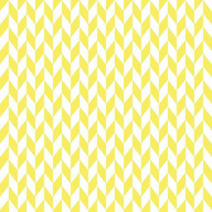 Geometric herringbone pattern in sunny yellow and white