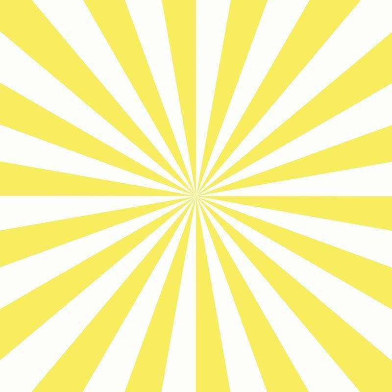Radiating yellow and white sunburst pattern