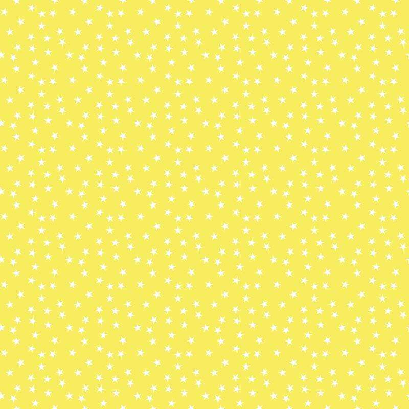 Yellow background with small white star patterns