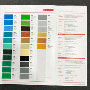 Crafter's Vinyl Supply More ORACAL® 651 Colour Chart by Crafters Vinyl Supply