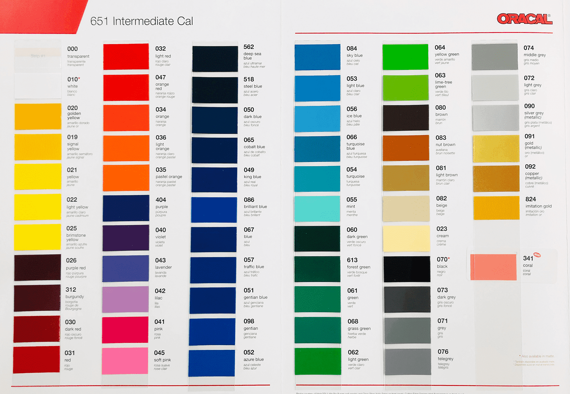 5 Rolls Oracal 651 Vinyl Bundle – 24" X 10 Yards Each (50 Total Yards) For Sign Cutting | Choose Your Colors For Craft & Decal Projects